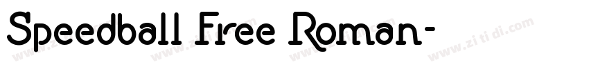 Speedball Free Roman字体转换
